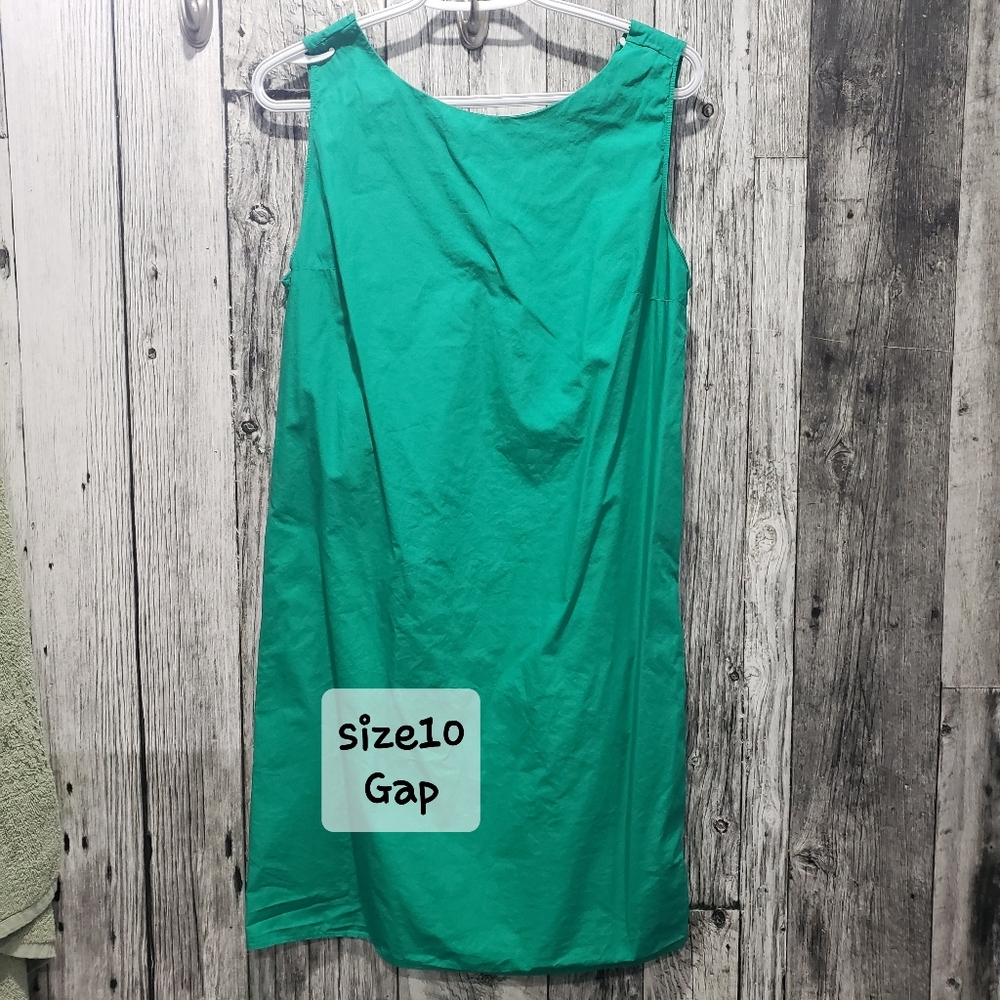 Gap Women's Teal Sleeveless Shift Dress
